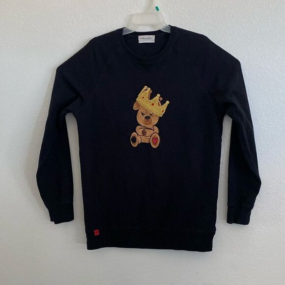 AMOUR NOIR Los Angeles Men’s Black Sweatshirt Size L - Picture 1 of 5